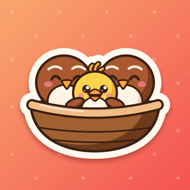 Three Wrenlings in a nest
